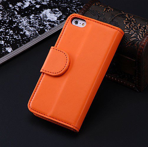 5C Luxury Pu Leather Case Photo Frame Wallet Book Cover For Iphone 1330010949-10-Orange