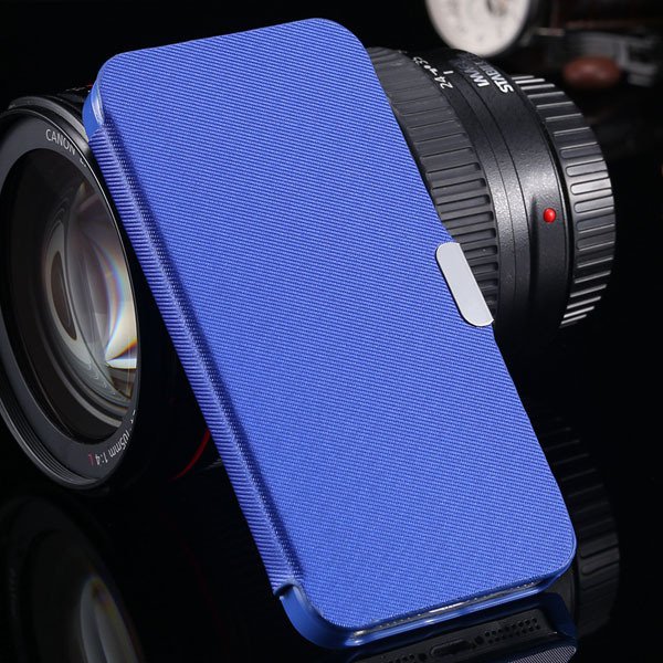 5S Magnetic Wallet Book Case Flip Pu Leather Cover For Iphone 5 5S 1057199030-5-blue