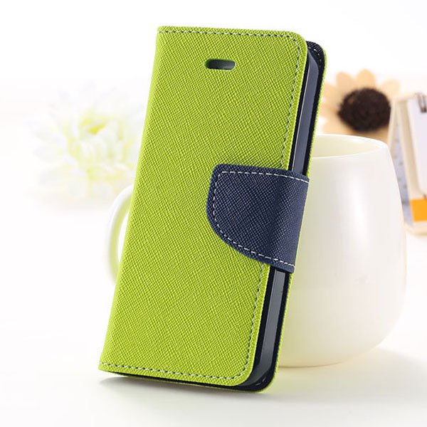 5C Case Wallet Book Style Full Case For Iphone 5C Colorful Flip Pu 1774245439-6-green