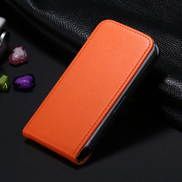 5C Genuine Leather Flip Case For Iphone 5C Vertical Full Phone Cov 1793633528-5-orange