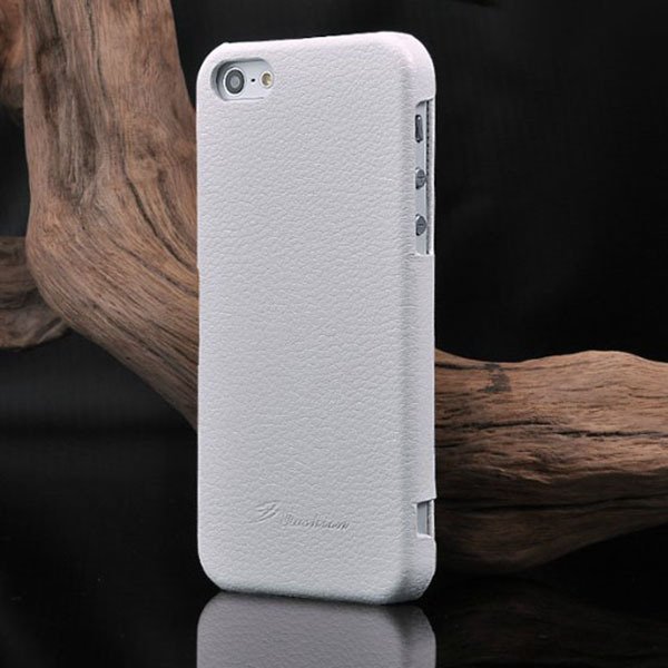 Unique Lychee Pattern Flip Genuine Leather Case For Iphone 5 5S 5G 1003880523-2-white