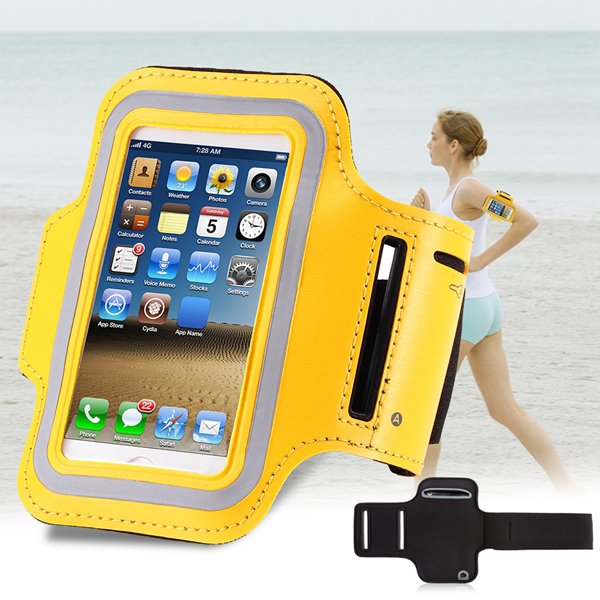 Fresh Yellow Casual Sports Arm Band For Iphone 5 5S 5G Case Outdoo 32248026265-1-