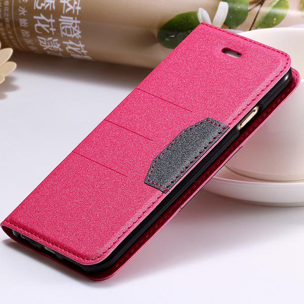 Cool Fashion Full Leather Cover For Iphone 5 5S 5G Wallet Case Wit 32247210159-4-hot pink
