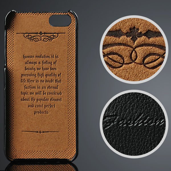 Luxury Retro Genuine Leather Cover For Iphone 5 5S 5G Back Case Wi 32251401865-3-black