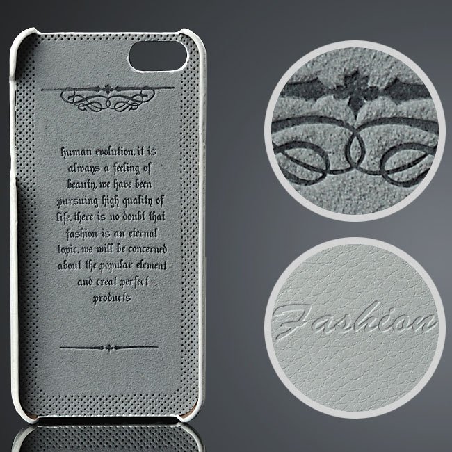 Luxury Retro Genuine Leather Cover For Iphone 5 5S 5G Back Case Wi 32251401865-4-white