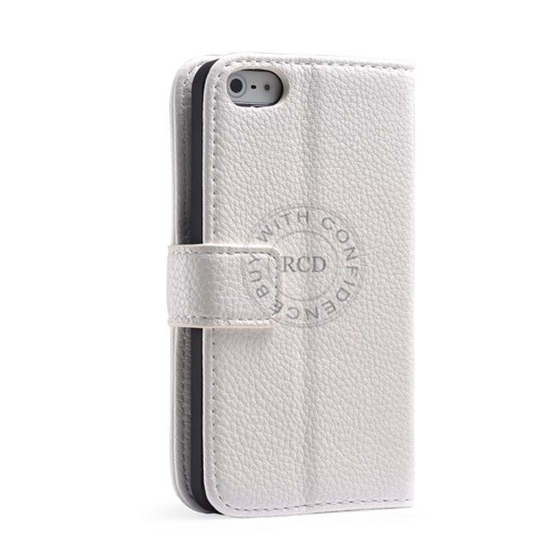 Luxury Wallet Leather Case For Iphone 5 5S 5G Original Cover With 1001913456-2-white