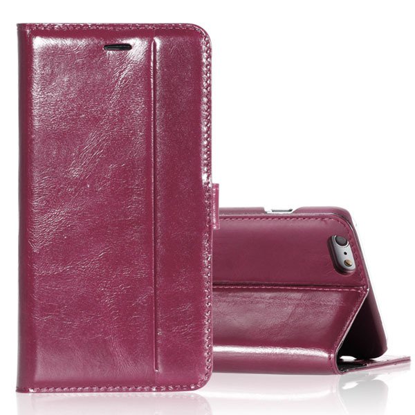 I5 Genuine Leather Case Flip Cover For Iphone 5 5S 5G Full Protect 32271073553-6-hot pink