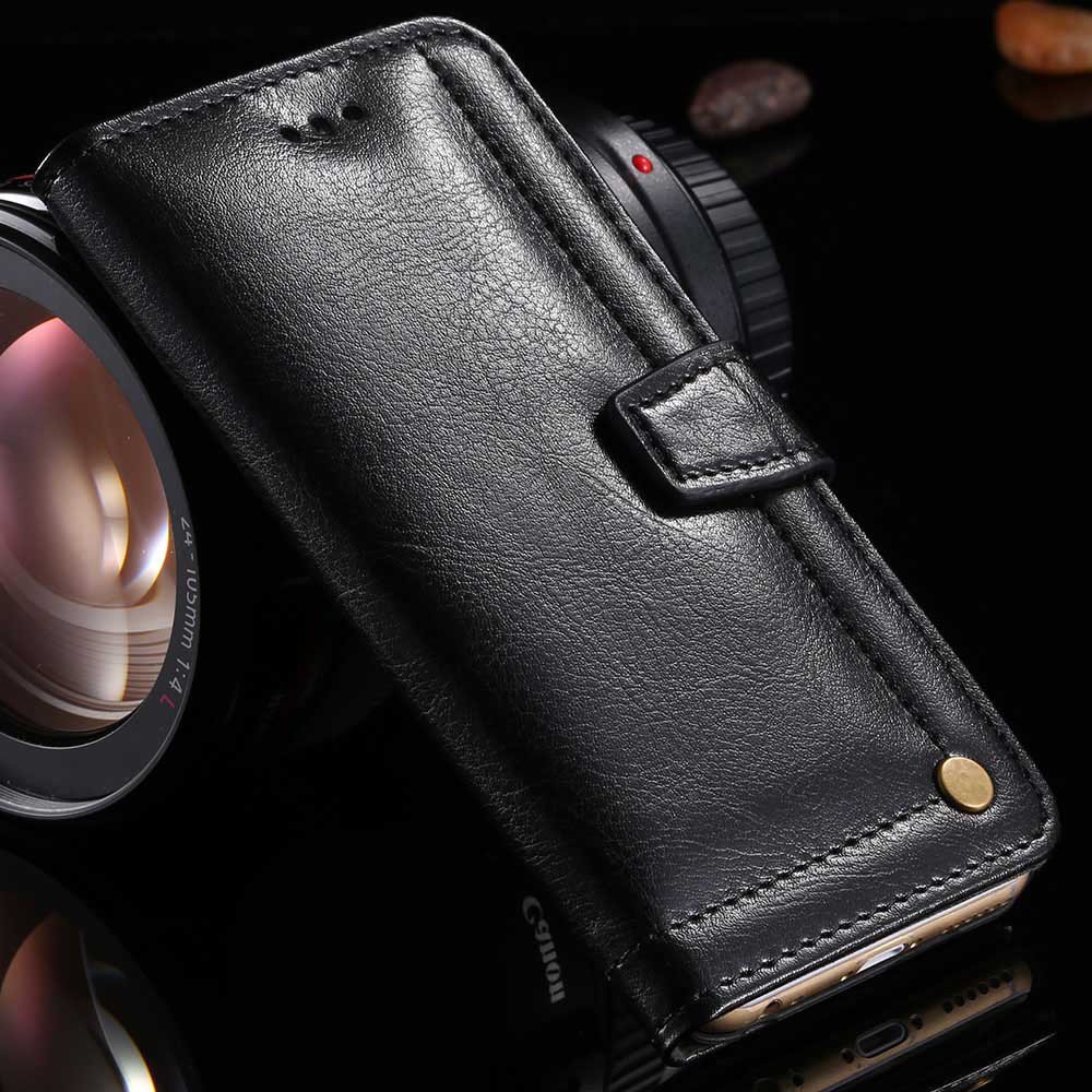 5S Genuine Leather Wallet Case For Iphone 5 5S 5G Full Protect Wit 32267661210-1-black