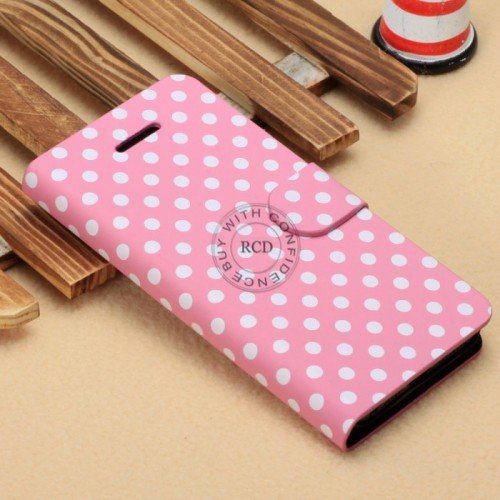 Wave Point Leather Case For Iphone 5C Fashion Handbag For Iphone5C 1322707628-5-Pink