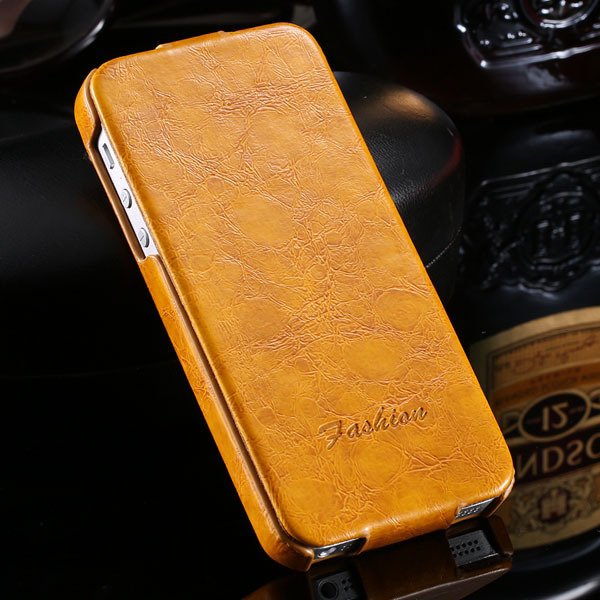 Retro Grease Glazed Pu Leather Cover For Iphone 5 5S 5G Full Prote 32251855587-1-yellow