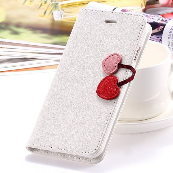 Colorful Heart Case For Iphone 5C Flip Wallet Pu Leather Magnetic 1835327708-3-white for 5C