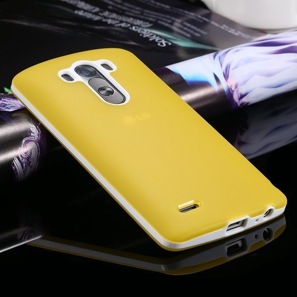 G3 Soft Tpu Combo Case For Lg G3 Cover For D858 D859 Plastic Back 2024340846-7-yellow