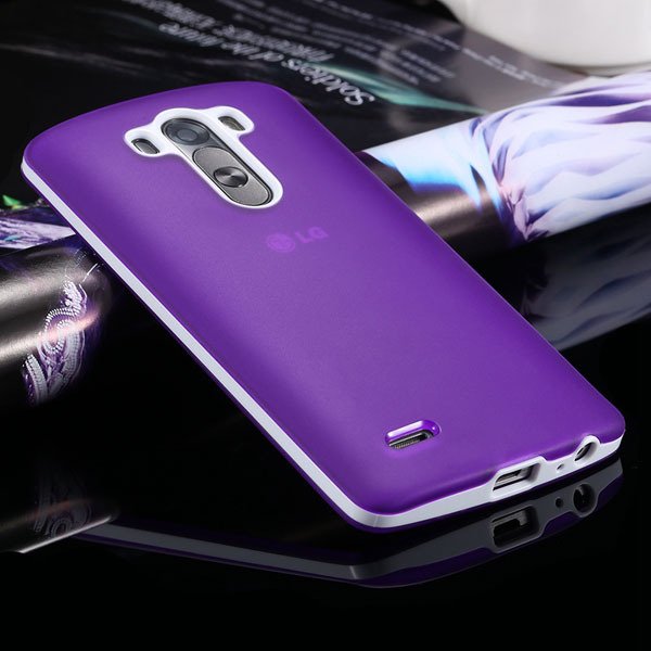 G3 Soft Tpu Combo Case For Lg G3 Cover For D858 D859 Plastic Back 2024340846-9-purple
