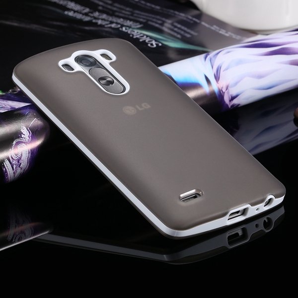 G3 Soft Tpu Combo Case For Lg G3 Cover For D858 D859 Plastic Back 2024340846-10-gray