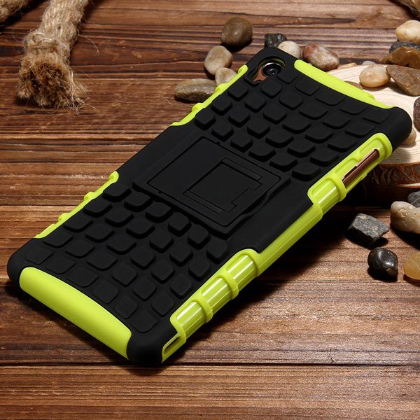 Z3 Heavy Duty Case 2 In 1 Armor Cover For Sony Xperia Z3 D6603 D66 32274162693-2-green