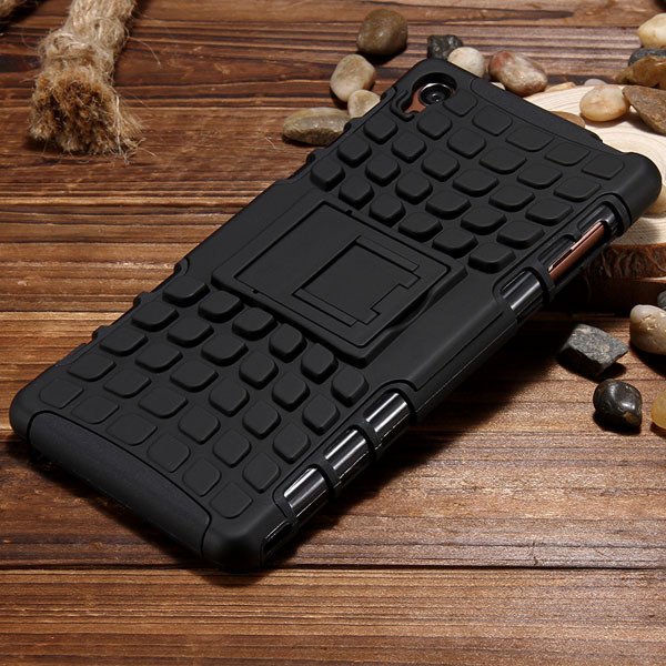 Z3 Heavy Duty Case 2 In 1 Armor Cover For Sony Xperia Z3 D6603 D66 32274162693-3-black
