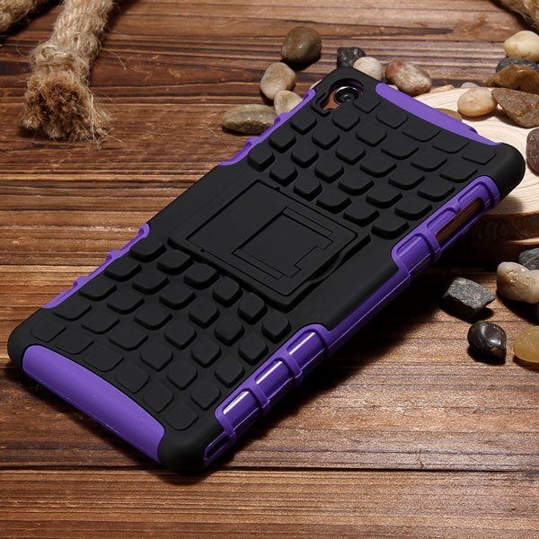 Z3 Heavy Duty Case 2 In 1 Armor Cover For Sony Xperia Z3 D6603 D66 32274162693-4-purple