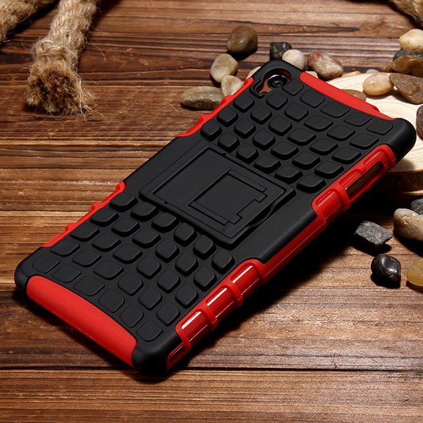 Z3 Heavy Duty Case 2 In 1 Armor Cover For Sony Xperia Z3 D6603 D66 32274162693-7-red