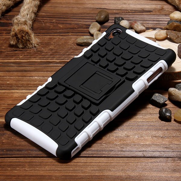 Z3 Heavy Duty Case 2 In 1 Armor Cover For Sony Xperia Z3 D6603 D66 32274162693-8-white