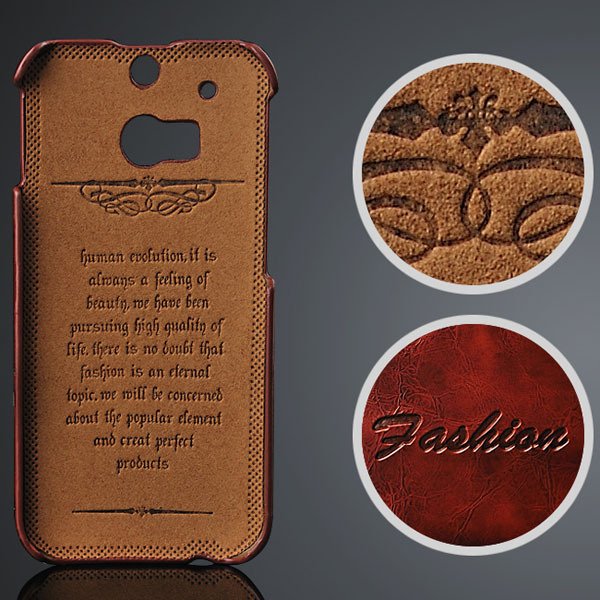 M8 Back Pu Leather Case Card Slot Deluxe Cover For Htc One M8 Slim 32237304154-1-brown