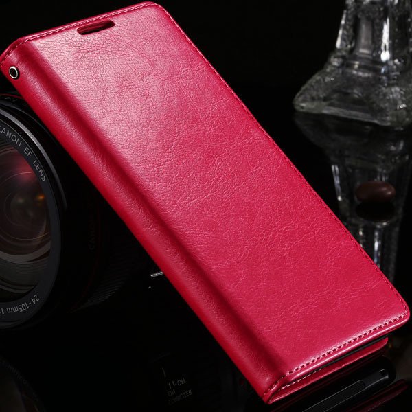 Z2 Pu Leather Case For Sony-Ericsson Xperia Z2 D6503 D6502 L50W L5 1877559670-4-hot pink