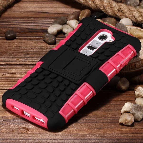G2 Armor Case Heavy Duty Hybrid Cover For Lg G2 Optimus D802 D801 32274018481-3-pink