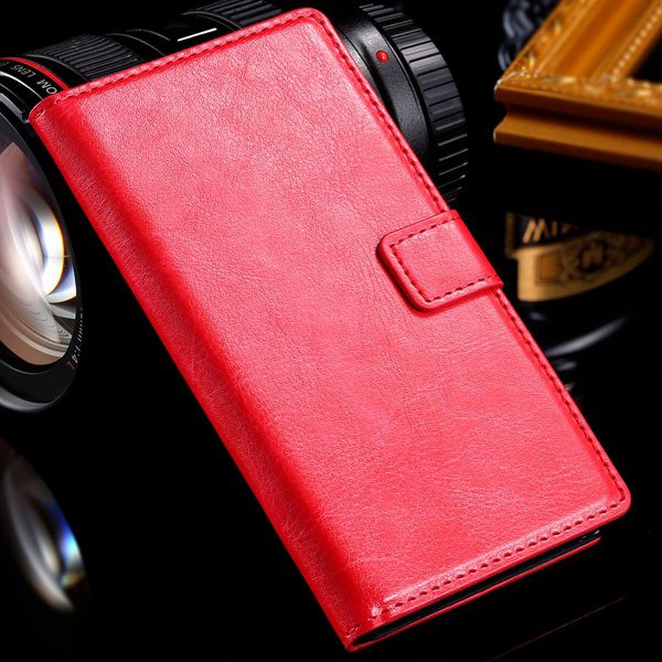 For Sony L36H Wallet Book Case Luxury Pu Leather Cover For Sony Xp 32283789281-3-red