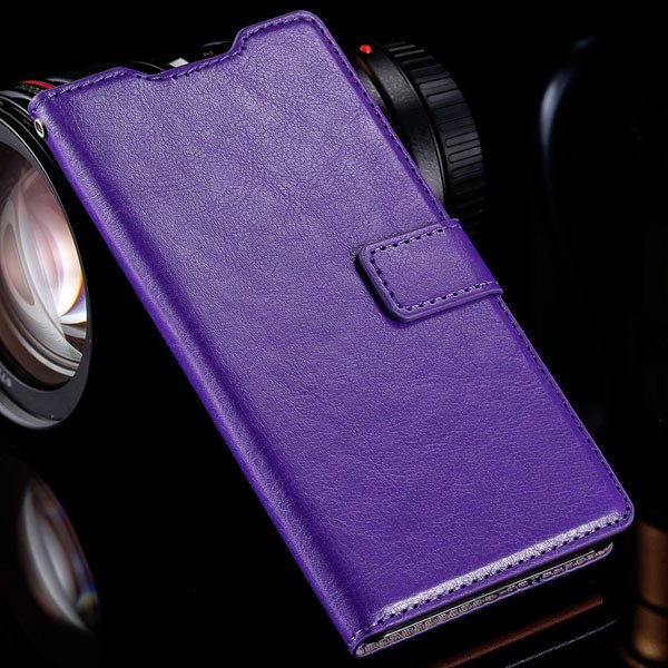 Z3 Luxury Pu Leather Case Vintage Wallet Book Cover For Sony-Erics 32283515946-5-purple