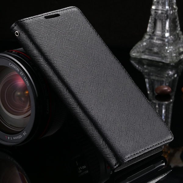 Cross Grain Genuine Leather Case For Sony-Ericsson Xperia Z2 D6503 1879216741-1-black