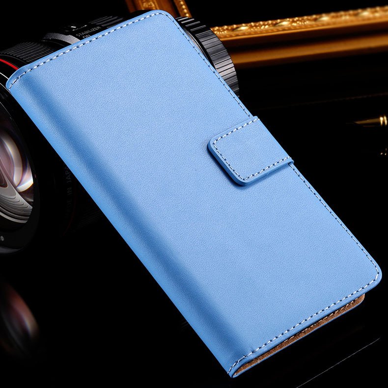 Z3 Wallet Leather Case With Magnetic Buckle For Sony-Ericsson Xper 32276680677-3-blue
