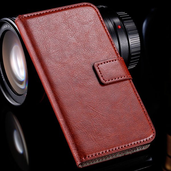 M2 Luxury Pu Leather Case Flip Wallet Book Cover For Sony Xperia M 32283749003-2-brown