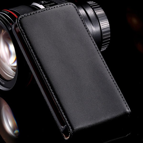 Vertical Flip Genuine Leather Case For Nokia Lumia 820 N820 Cover 32240074649-1-black