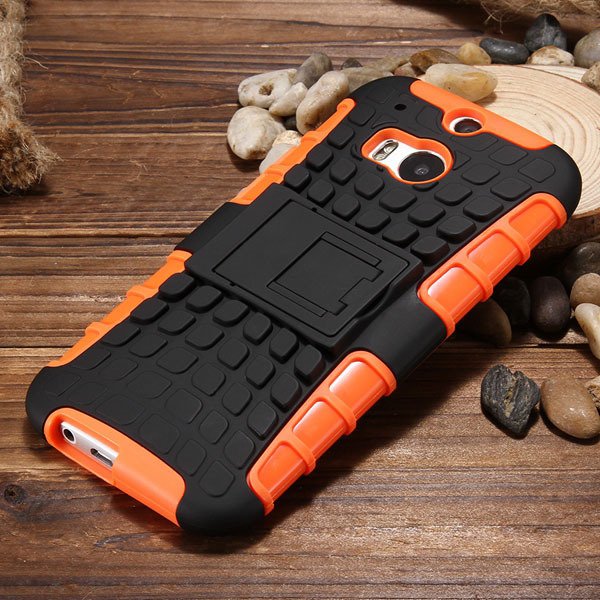 M8 Armor Case Tpu&Pc Plastic Heavy Duty Armor Cover For Htc One M8 32295652729-2-orange