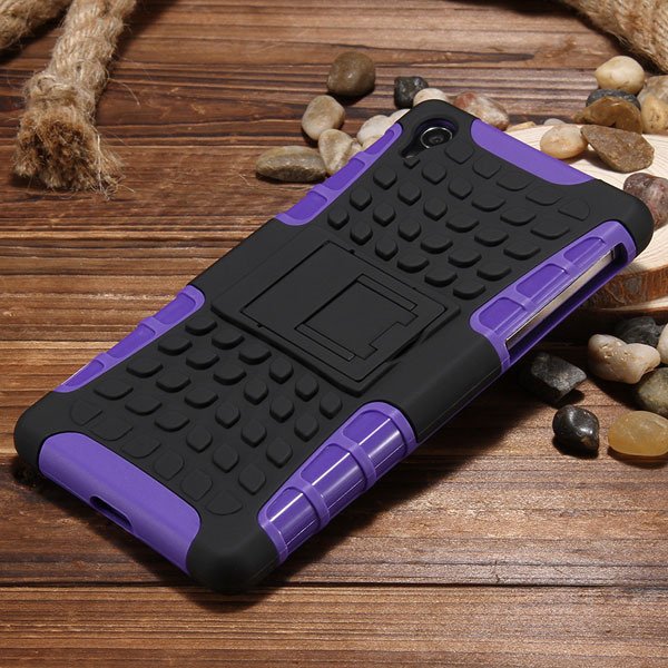 Z2 Heavy Duty Case Armor Cover For Sony Xperia Z2 L50W 6502 Hybrid 32274479604-2-purple