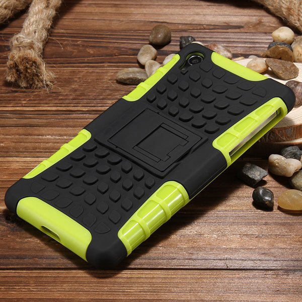 Z2 Heavy Duty Case Armor Cover For Sony Xperia Z2 L50W 6502 Hybrid 32274479604-4-green