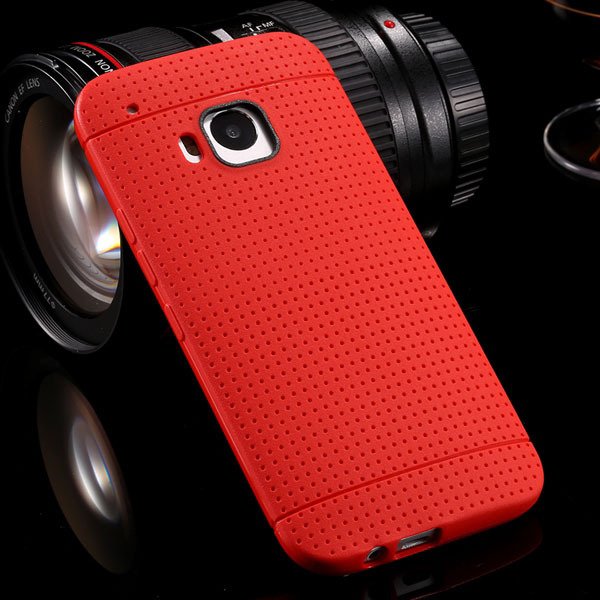 M9 Flexible Silicone Case Soft Tpu Protect Cover For Htc One M9 Ru 32302707840-3-red