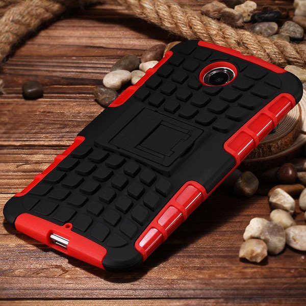 For Nexus 6 Heavy Duty Armor Case For Motorola Moto Google Nexus 6 32295072447-6-red