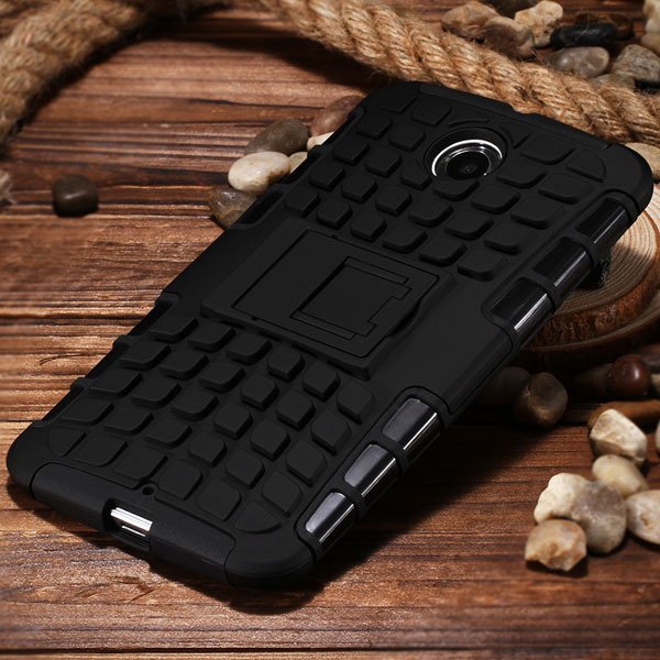 For Nexus 6 Heavy Duty Armor Case For Motorola Moto Google Nexus 6 32295072447-7-black