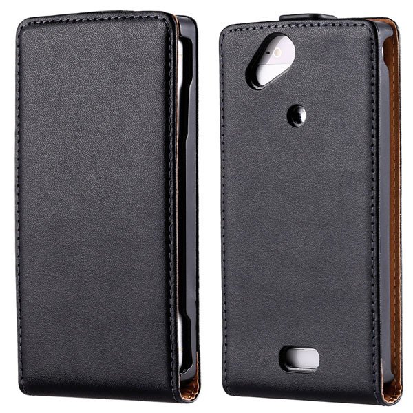 For Sony X12 Genuine Leather Case Full Protect Cover For Sony Eric 32290469783-1-black