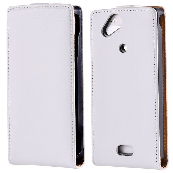 For Sony X12 Genuine Leather Case Full Protect Cover For Sony Eric 32290469783-2-white