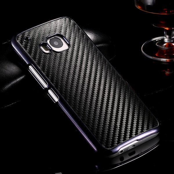 M9 Plating Microfiber Case With Chromed Metallic Frame For Htc One 32304730204-1-black