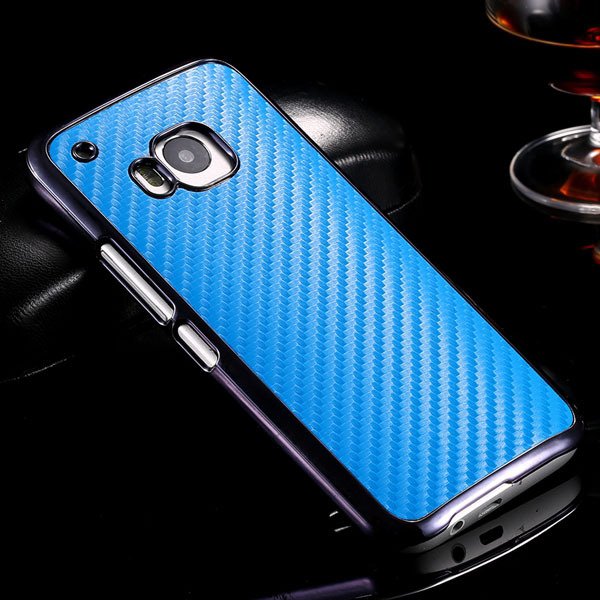 M9 Luxury Carbon Fiber Case With Chromed Metallic Plating Frame Ed 32304891410-3-blue