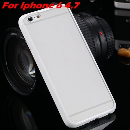 New Arrival Slim Colorful Tpu Clear Case For Iphone 6 4.7'' Phone 2018245815-3-white For Iphone 6