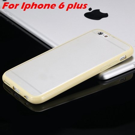 New Arrival Slim Colorful Tpu Clear Case For Iphone 6 4.7'' Phone 2018245815-18-Yellow For I6 Plus