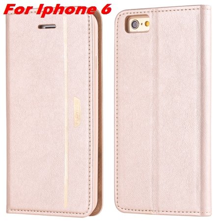 Luxury Fashion High Quality Leather Case For Iphone 6 Flip Case St 2055637345-10-Gold For Iphone 6