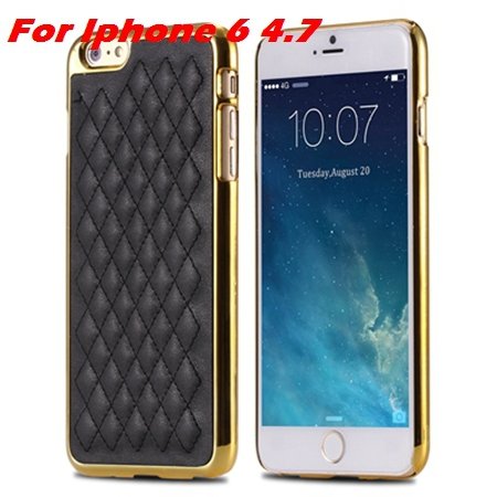 Newest Luxury Retro Gold Pc Plating Linear Ex Case For Iphone 6 4. 32226725265-1-I6 Black Gold