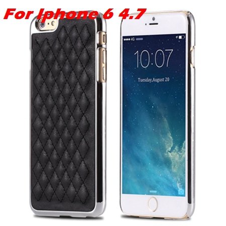 Newest Luxury Retro Gold Pc Plating Linear Ex Case For Iphone 6 4. 32226725265-3-I6 Black and Sliver