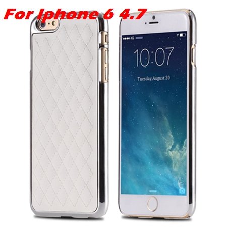 Newest Luxury Retro Gold Pc Plating Linear Ex Case For Iphone 6 4. 32226725265-4-I6 White and Sliver