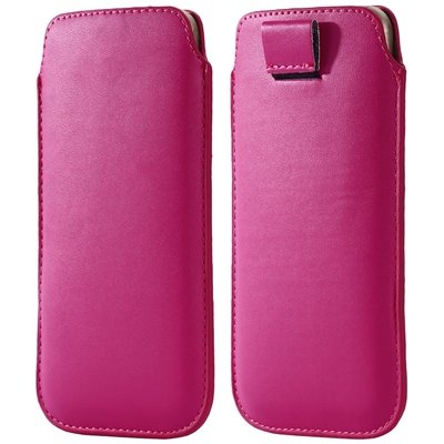 General Leather Case For Iphone 6 5S 4S For Samsung S5 S4 S3 For H 32265670970-8-Hot Pink