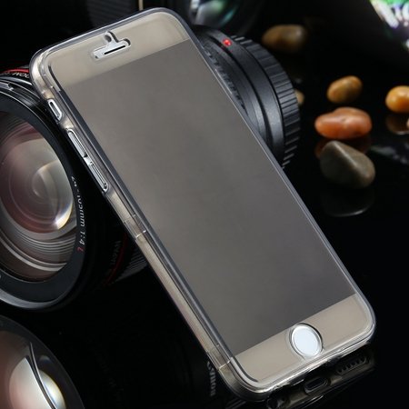 Ultra Light Transparent Slim Tpu Soft Flip Case For Iphone 6 4.7"" 2032639495-1-Black